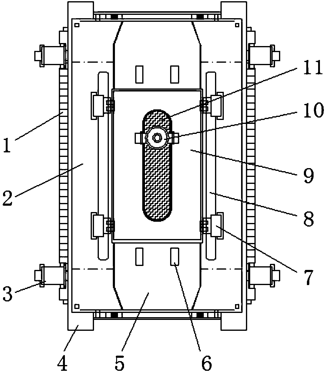 Arm fixing device for blood drawing of medical outpatient service