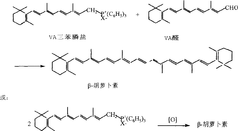 Improved synthesizing technique for beta-carotene