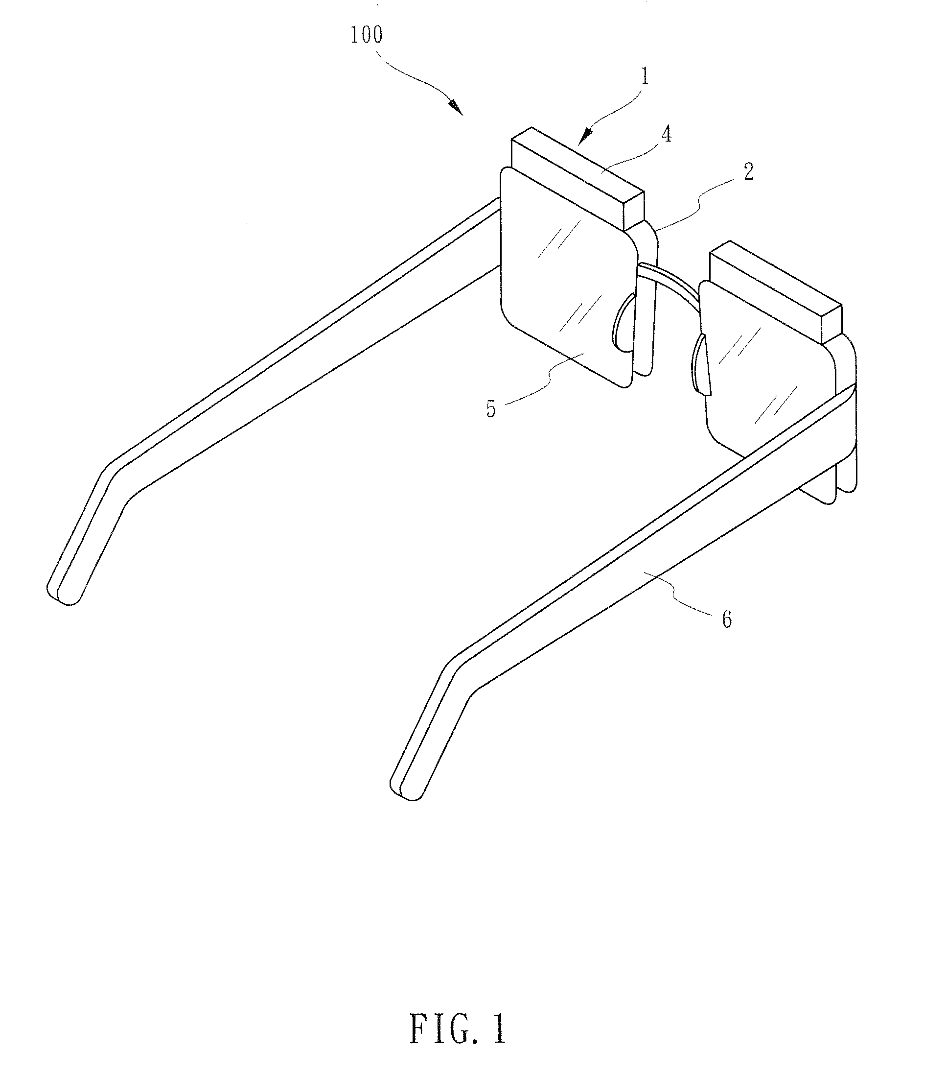 Optical head-mounted display with mechanical one-dimensional scanner