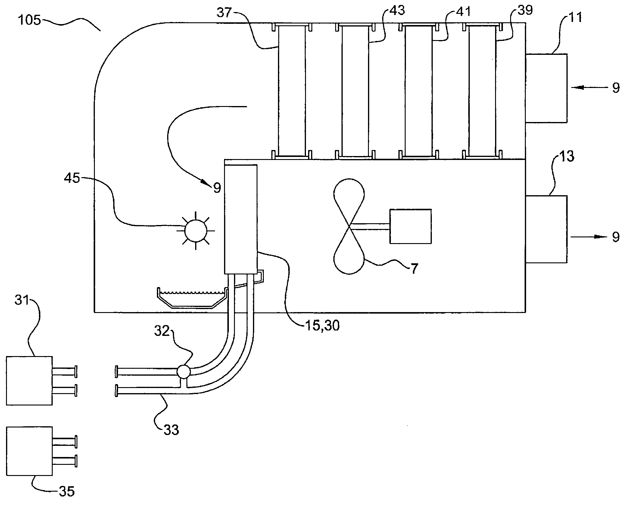 Method and apparatus for controlling humidity and mold