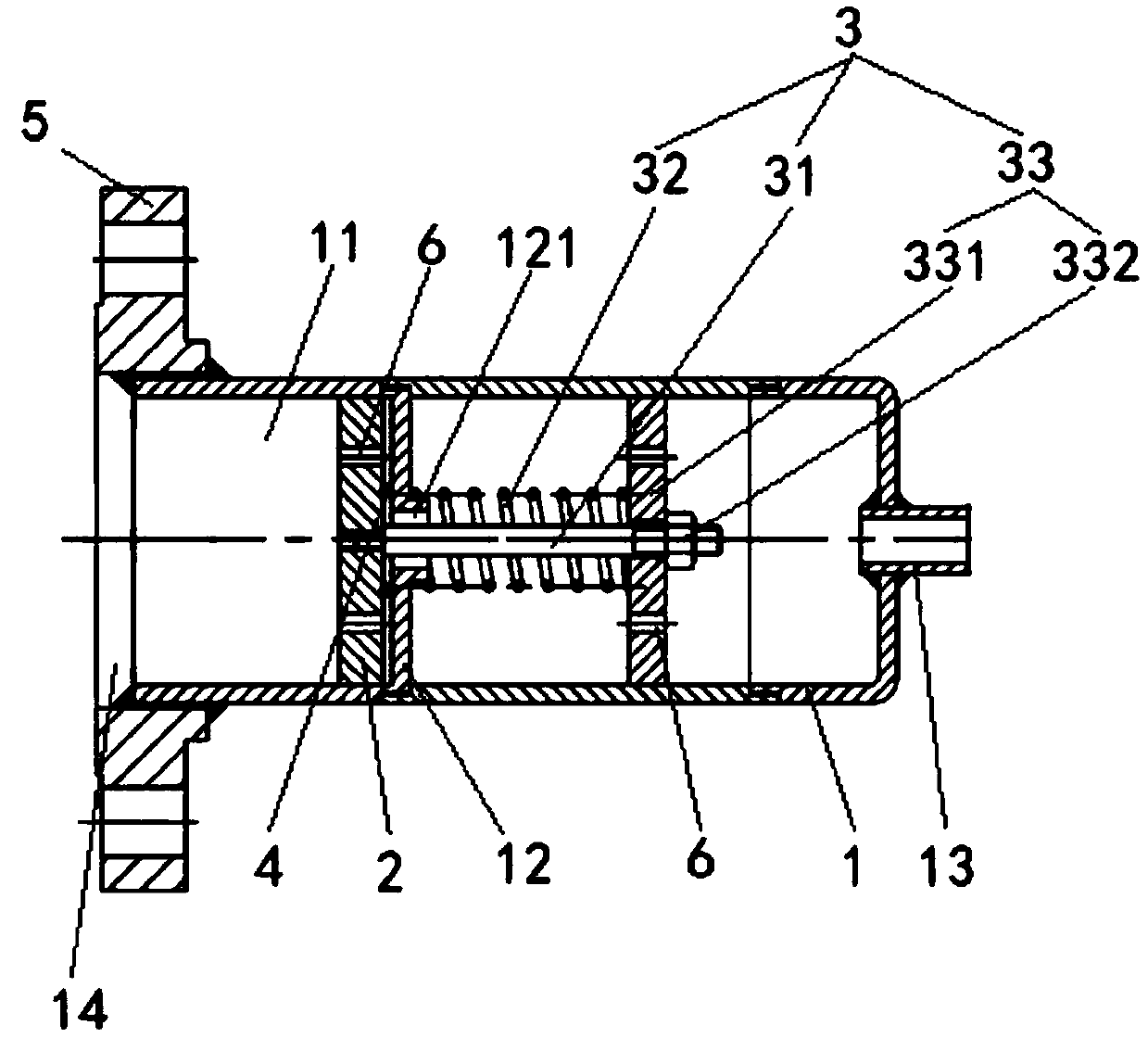 Air pressure regulating valve and air pressure regulating mechanism