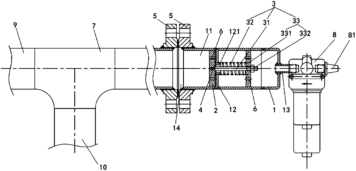 Air pressure regulating valve and air pressure regulating mechanism