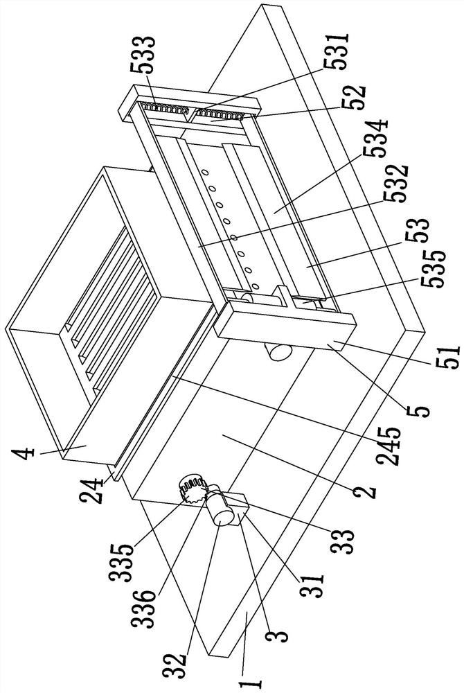 A batch cutting processing device and cutting processing technology for rubber rods