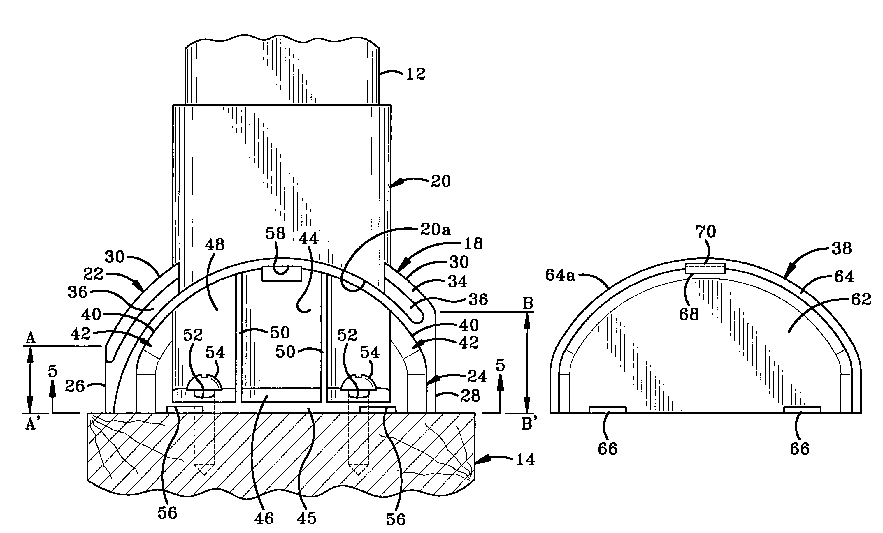 Mounting system for mounting a rail to a post