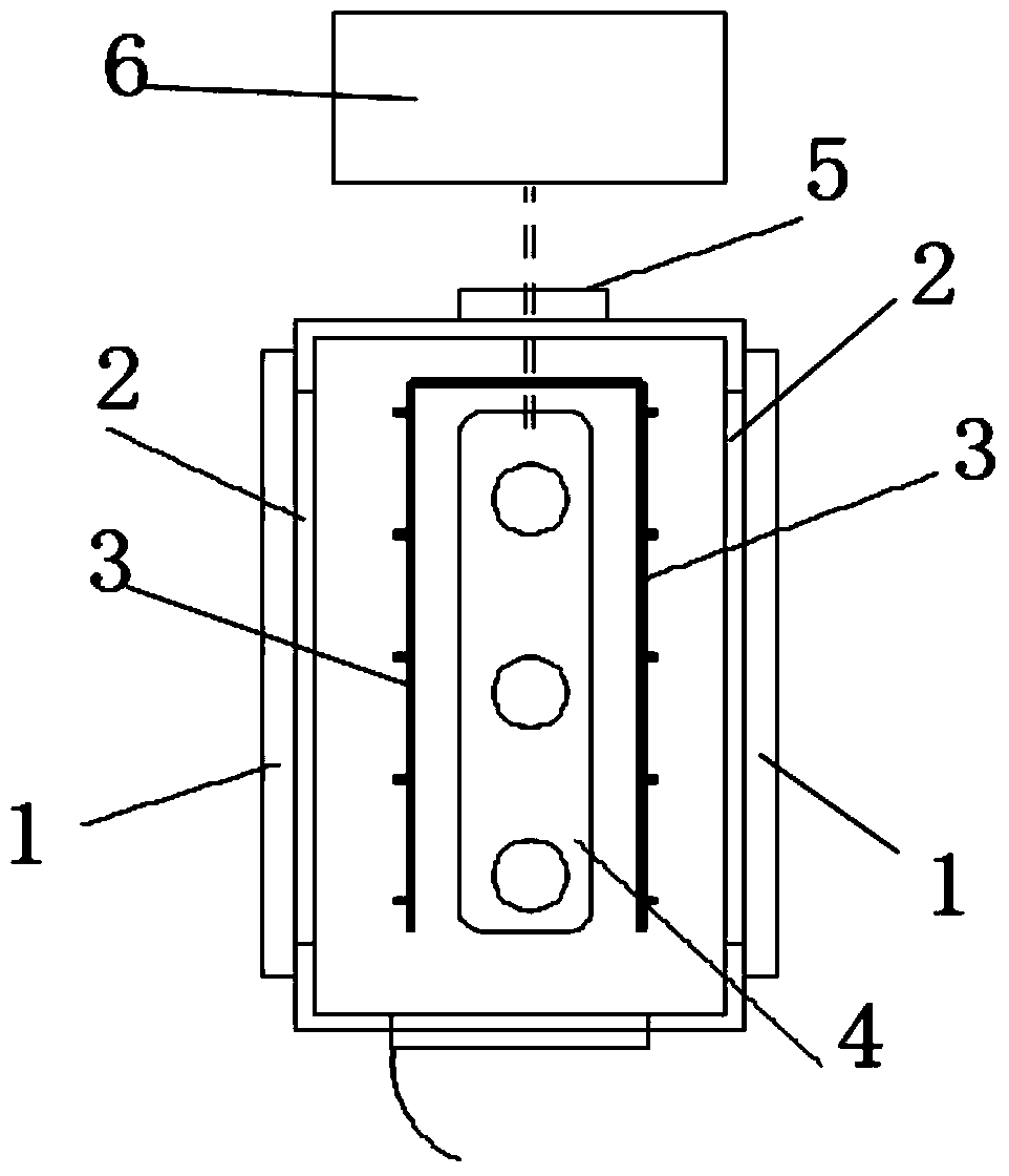 Method for testing moisture-heat transfer performance of exterior wall and dedicated climate simulation test chamber therefor