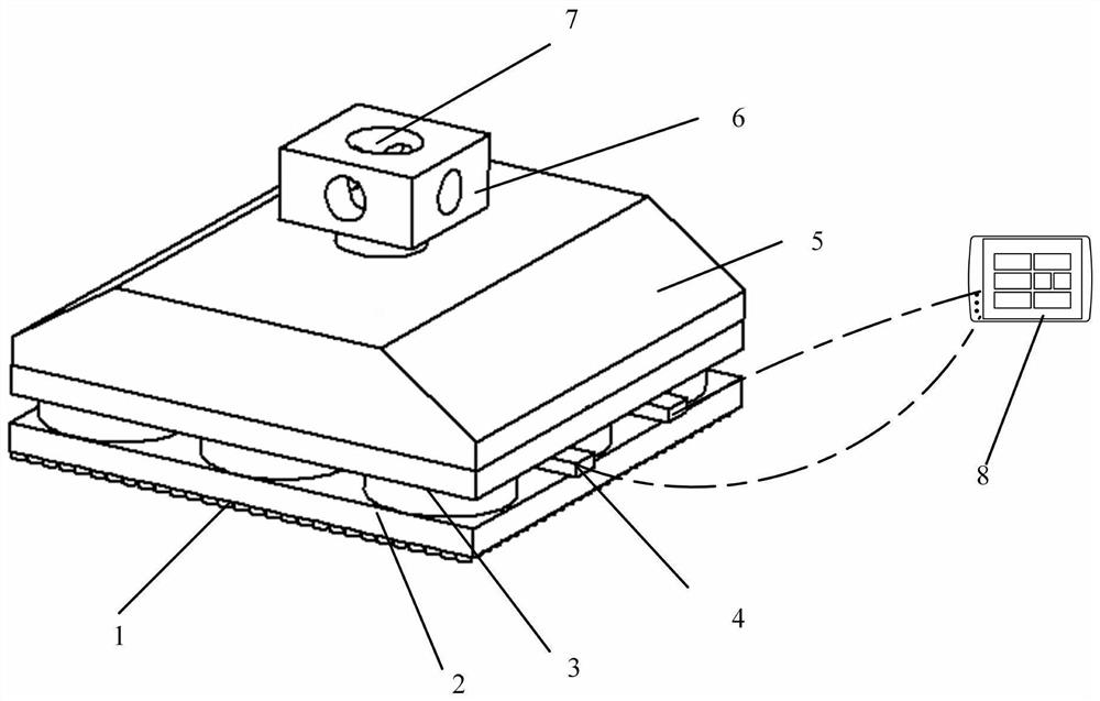 A magnetron bionic adhesive foot device based on magnetically sensitive adhesive material