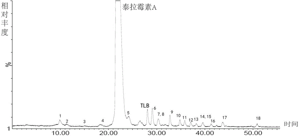 Tulathromycin related substance, enriching and preparation method and application thereof