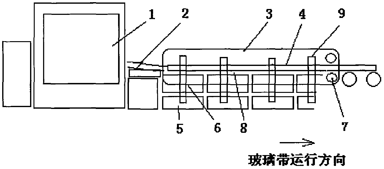 System for forming and manufacturing raw glass by using gas suspension method