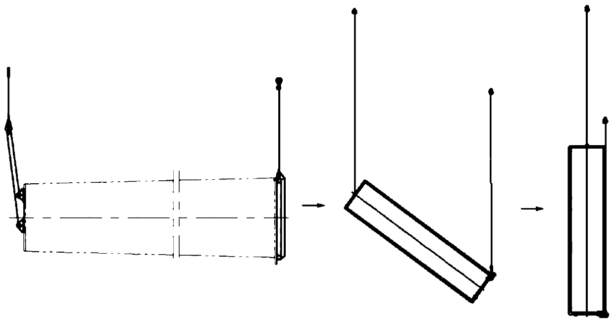 Universal tail hoisting tool for hoisting wind power tower barrel