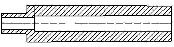 Method for forging super-long hollow part from short core rod through free forging press