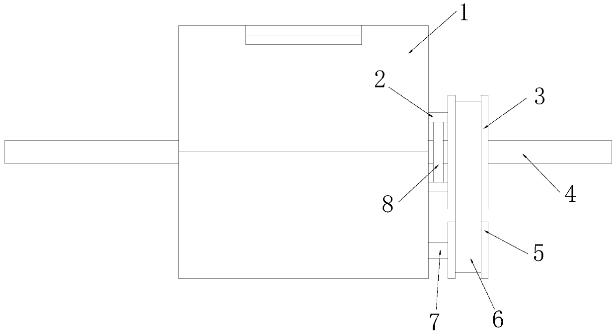 A de-icing machine that strikes high-voltage lines in all directions based on the principle of magnetism