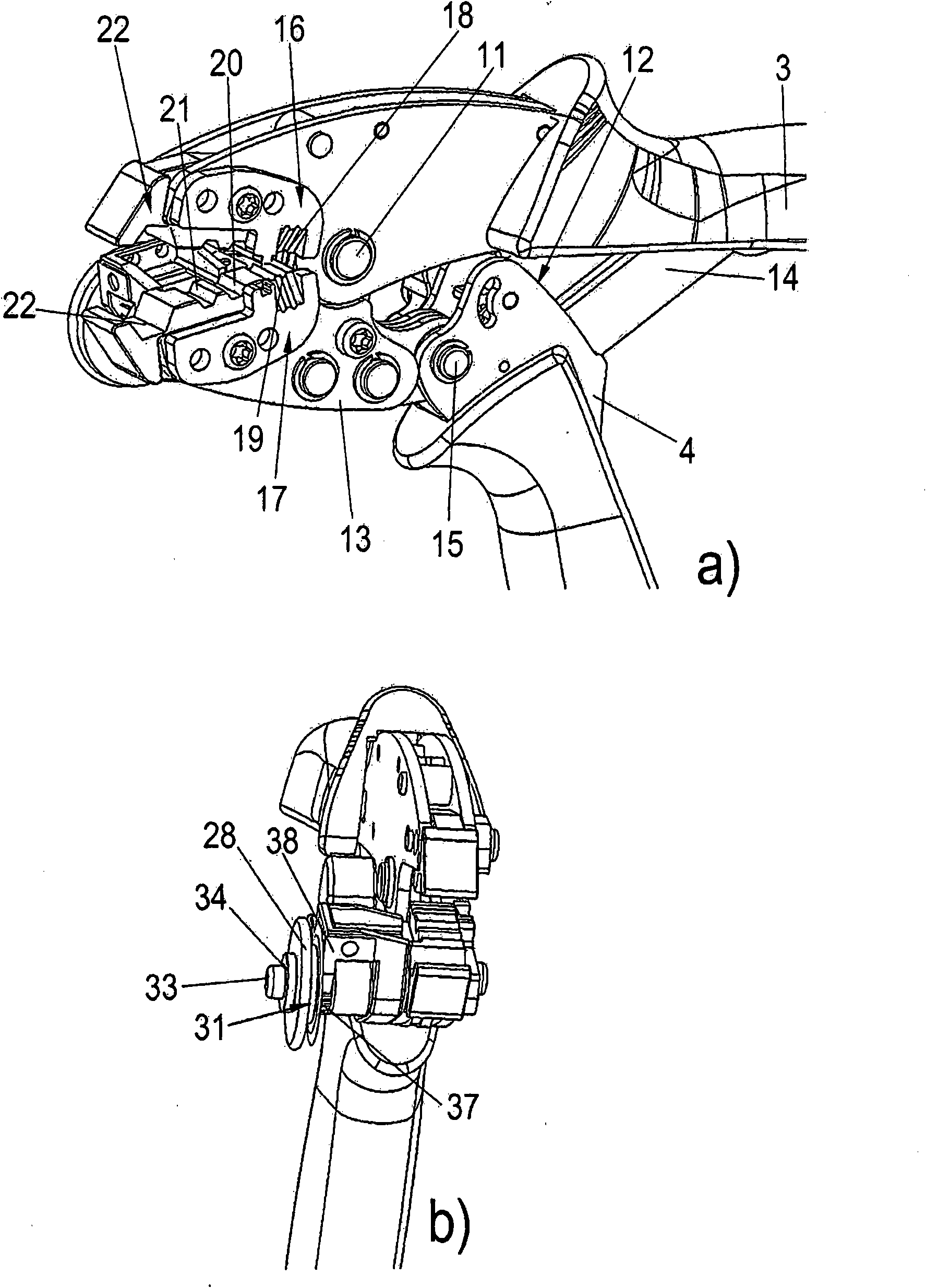 Instrument for processing light wave guide