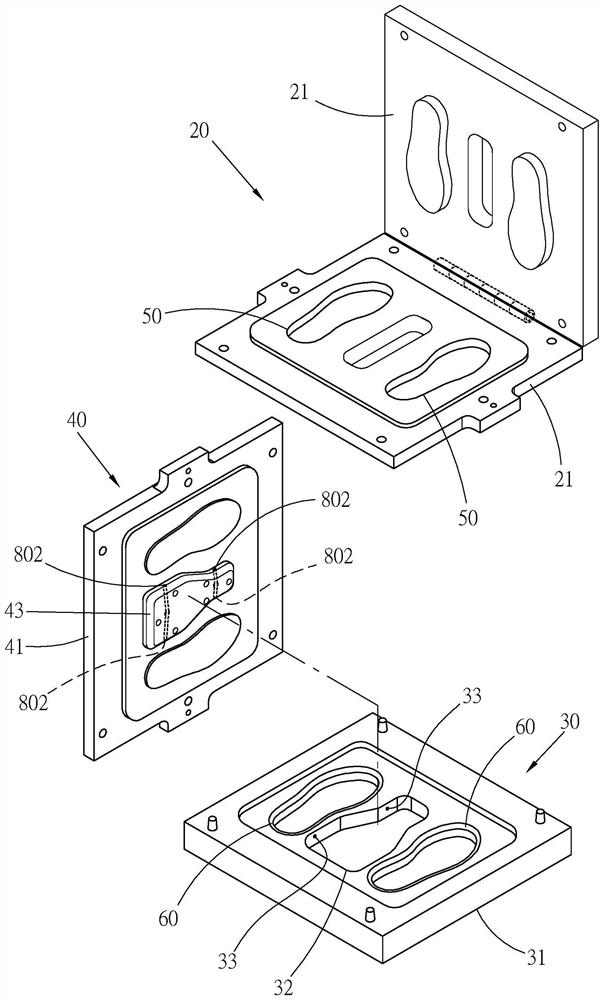 Injection structure of polymer molding mold
