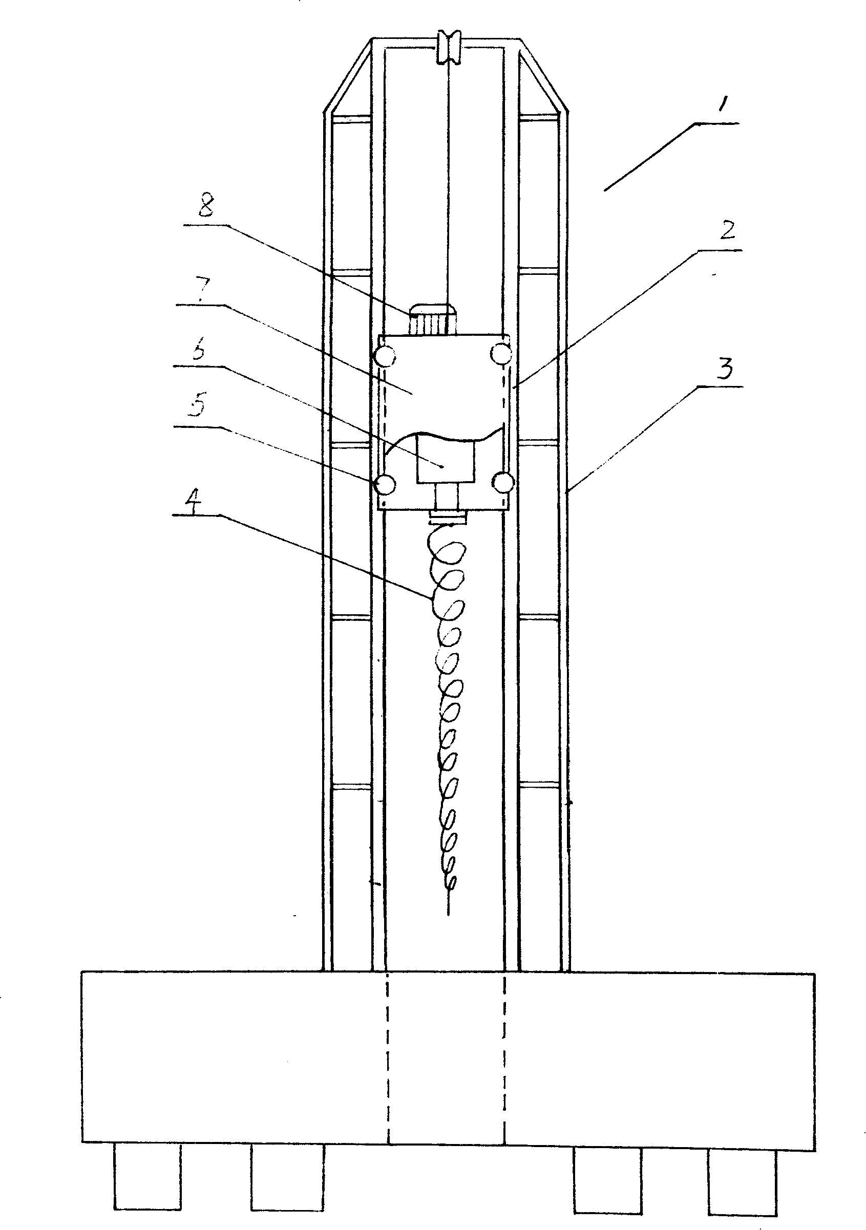 Pile machine having drilling function and drilling static pressure method