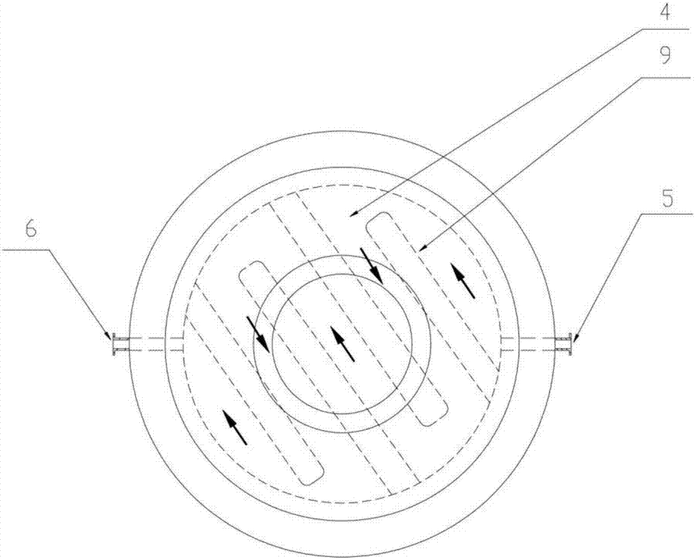 A combined water-cooled casting mold with directional solidification and zone-selective cooling of slabs