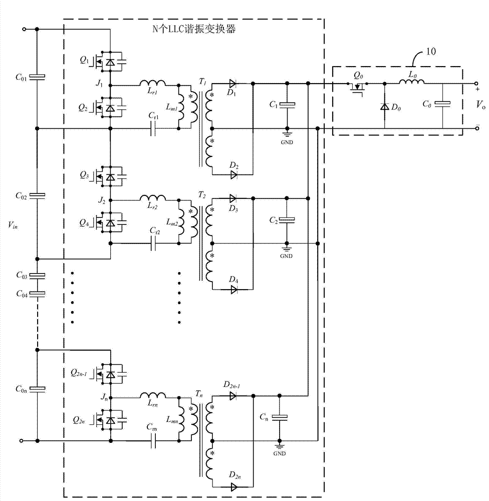 DC bus capacitor voltage equalizing device