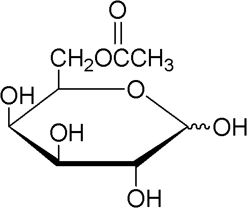 Method of using lipase to catalyze and synthesize galactose-6-acetate on line