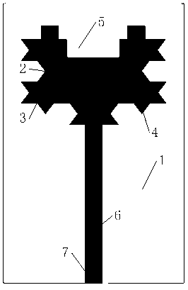 Koch fractal antenna and design method thereof