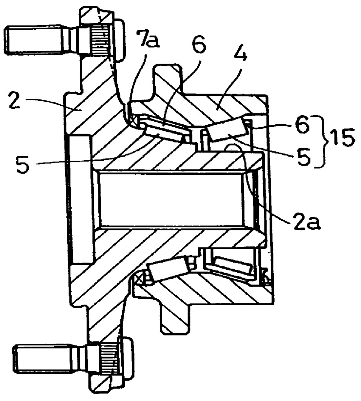 Hub unit bearing assembly and a method of making the same