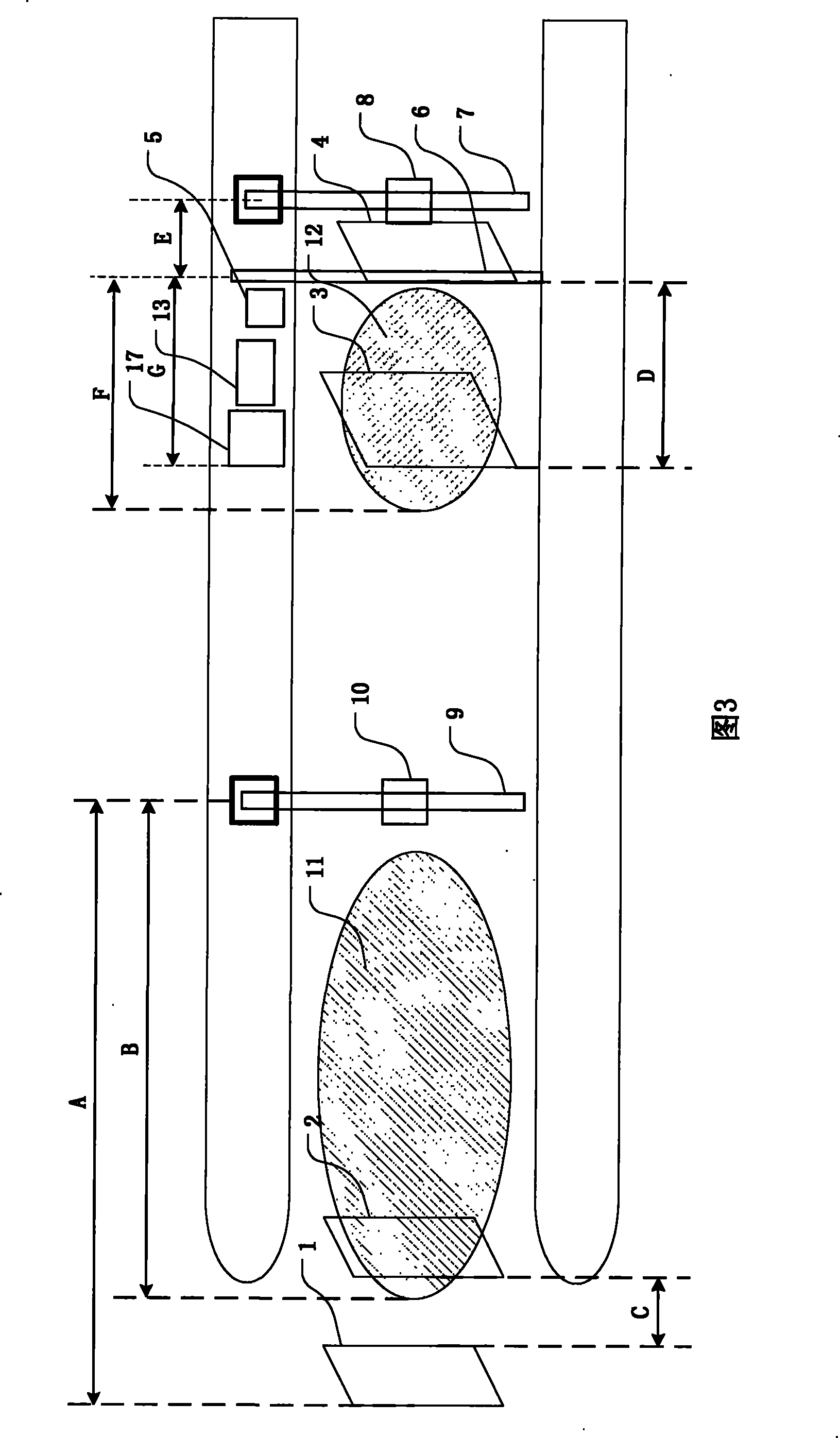 Multi-business zone electronic fee-charging roadway system and fee charging method thereof