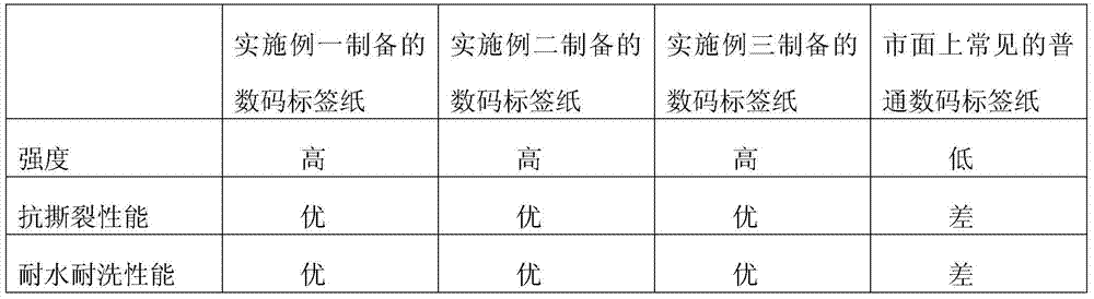 Digital label paper and its production method