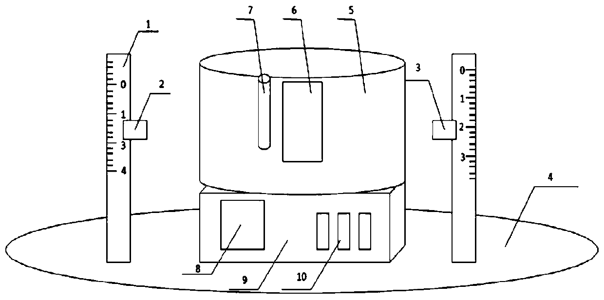 Novel lubricating oil viscosity testing device