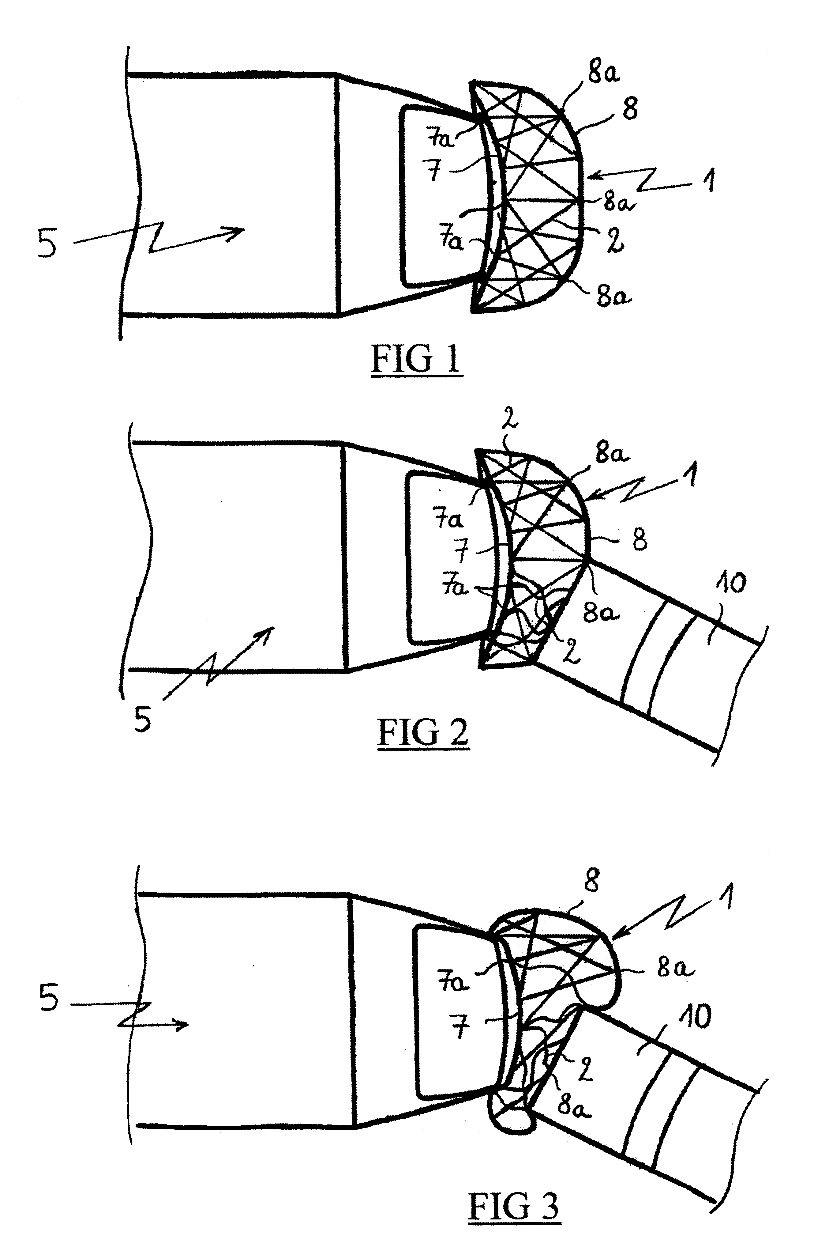 Device for protecting a vehicle against impact