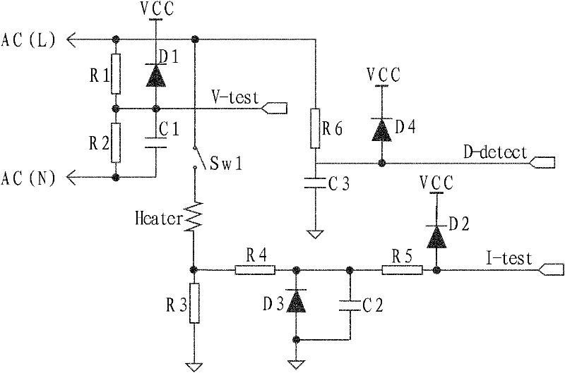 Heat source temperature measurement device and method for electrical heating