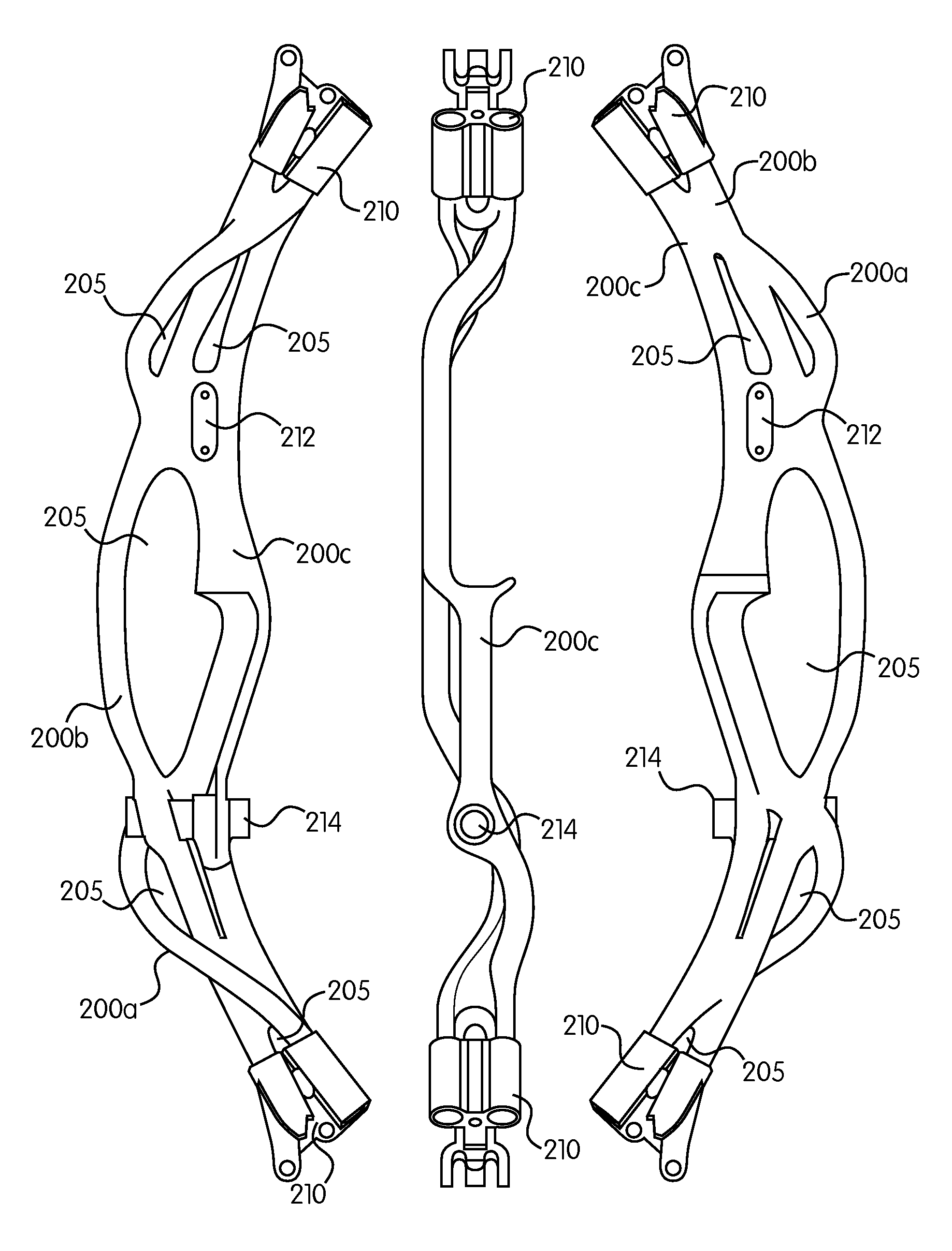 Archery bow having a multiple-tube structure