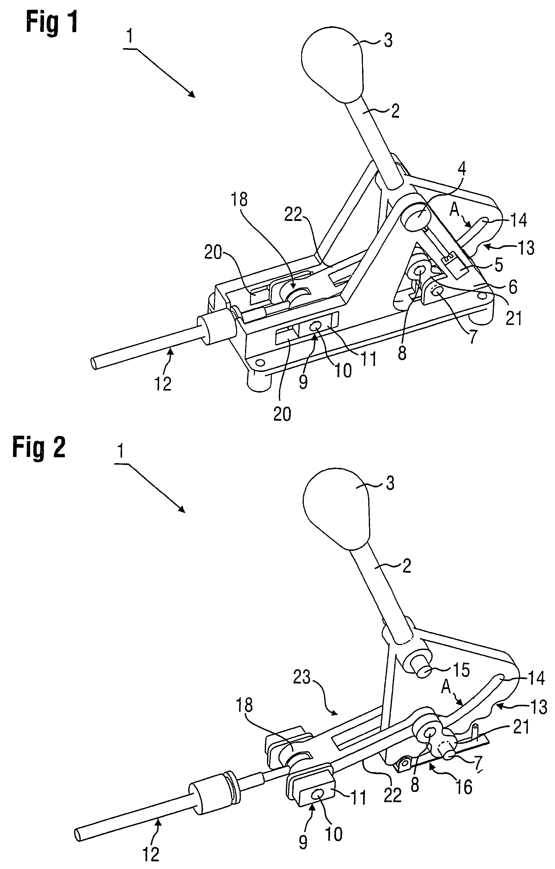 Shifting device for the mechanical coupling-free transmission of shift commands to the automatic transmission of a motor vehicle