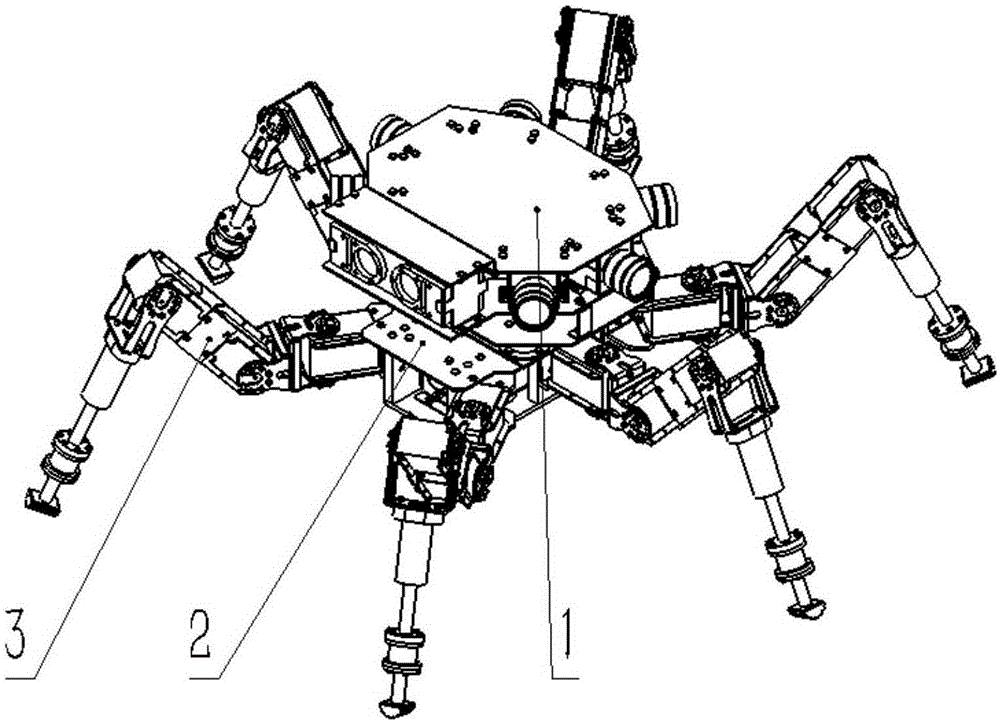 Spider-imitating multi-foot robot platform