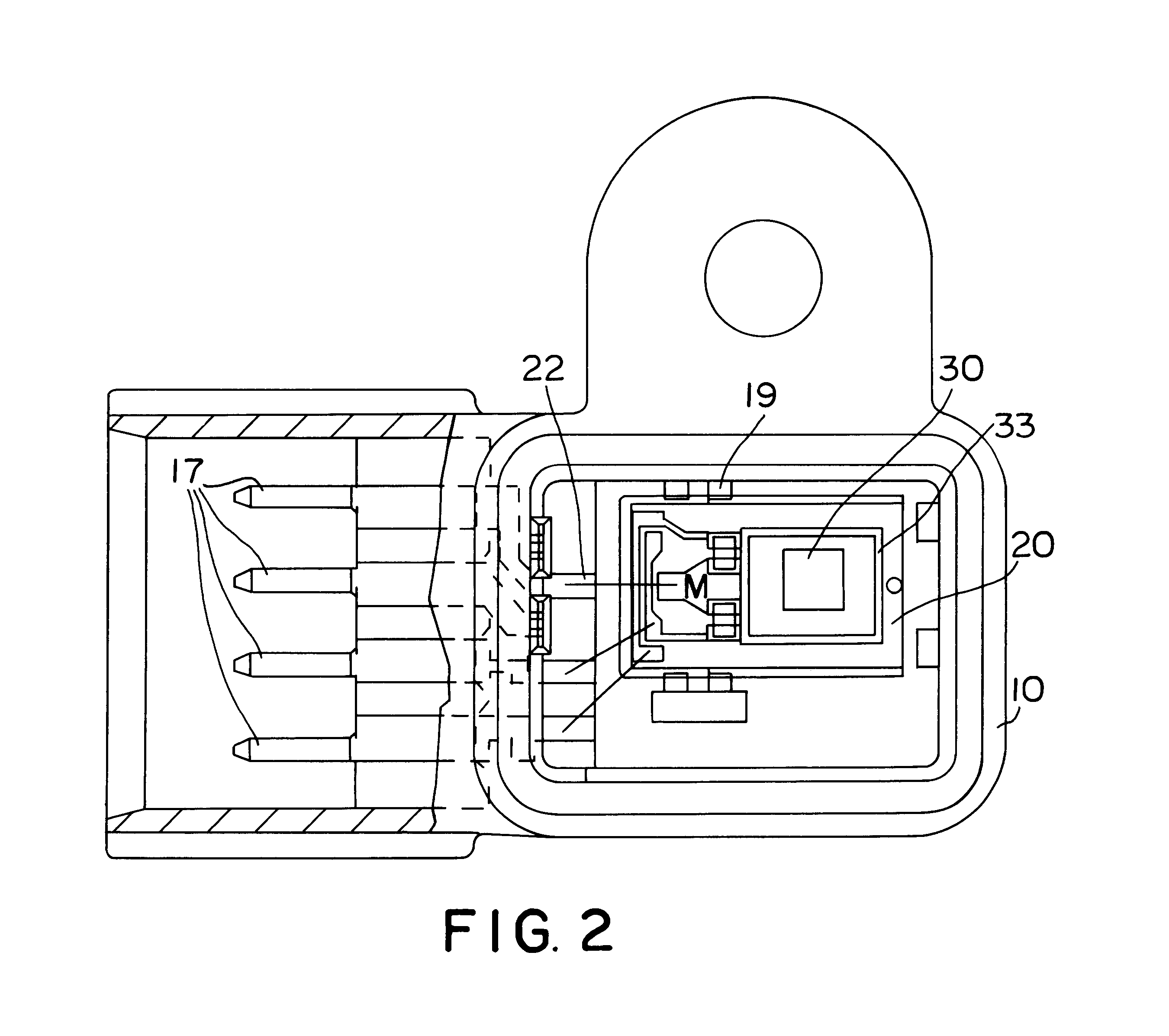Securing means for a device for detecting the pressure and temperature in the intake tube of an internal combustion engine