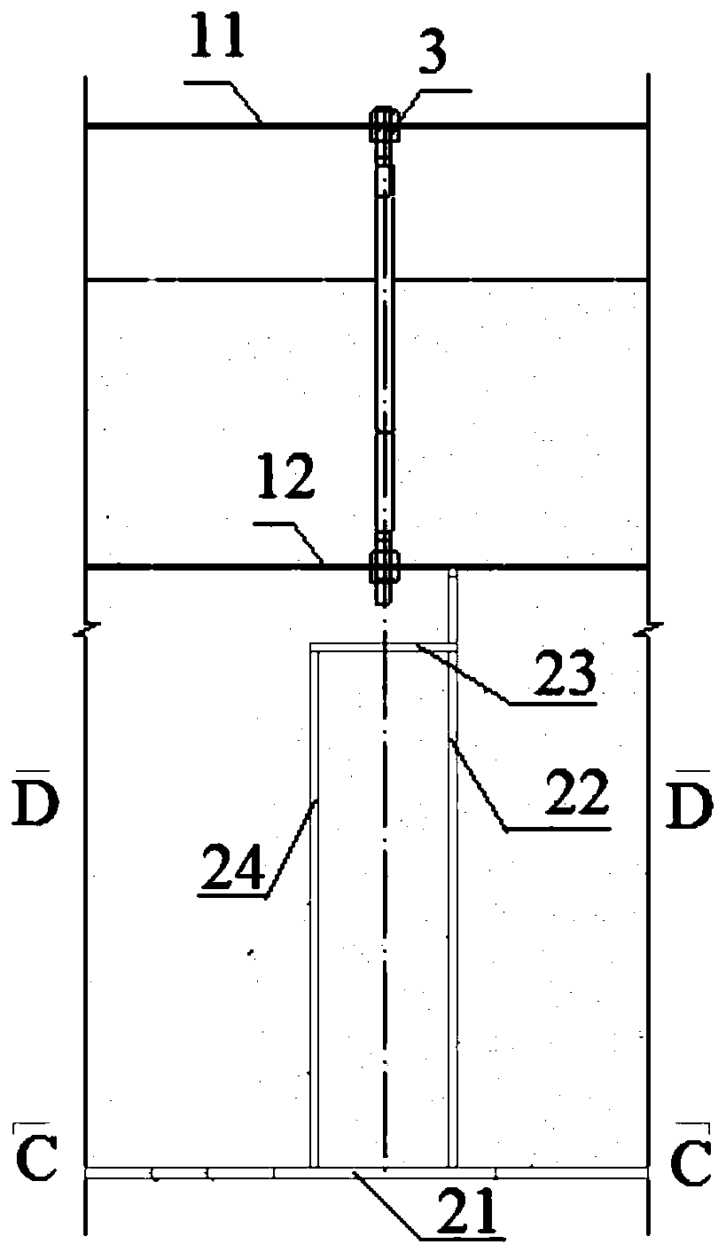 A ring-arranged pre-embedded bolt fixing structure and installation method for CDQ coke oven body
