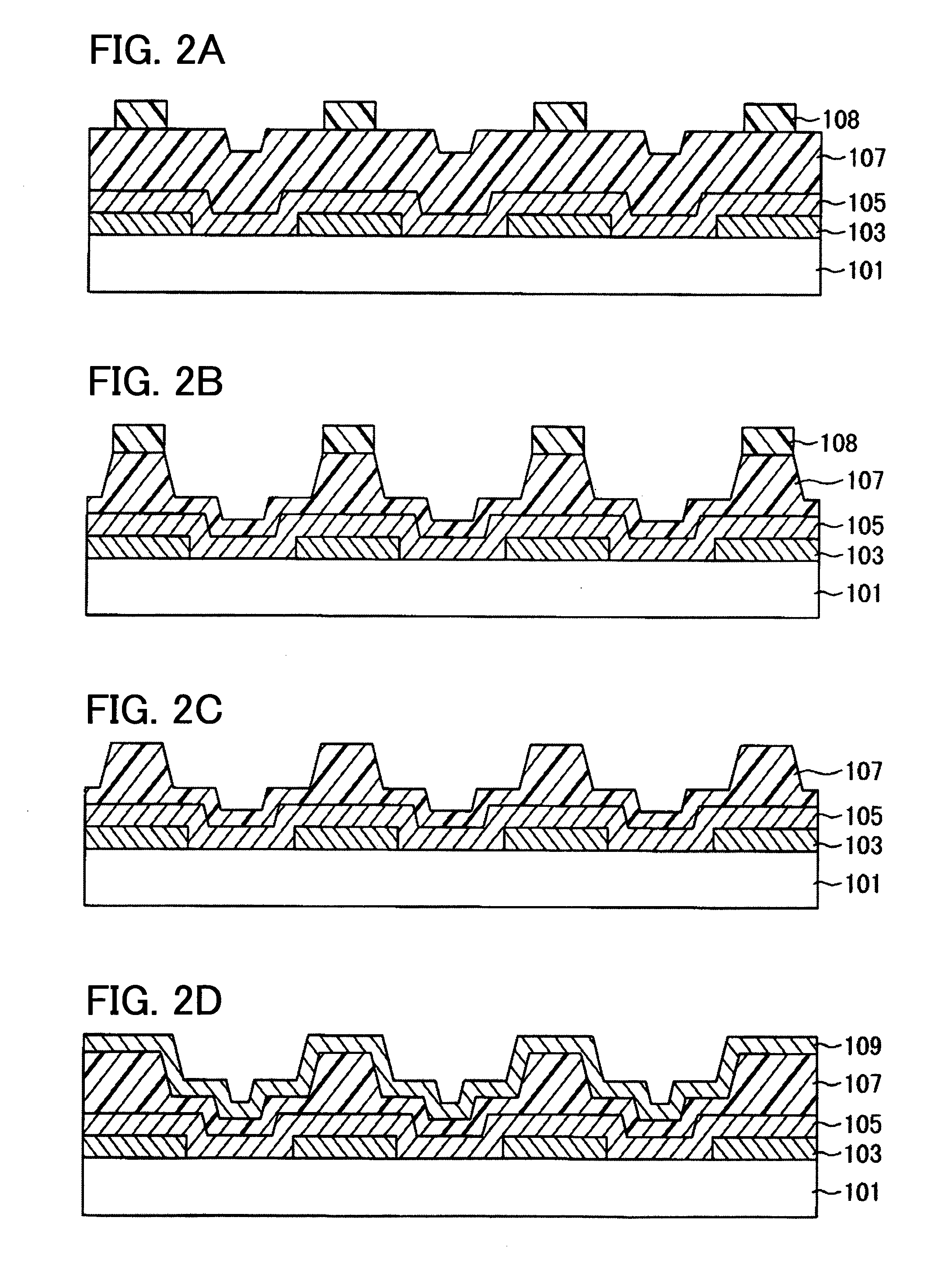 Method for manufacturing light-emitting device and film formation substrate