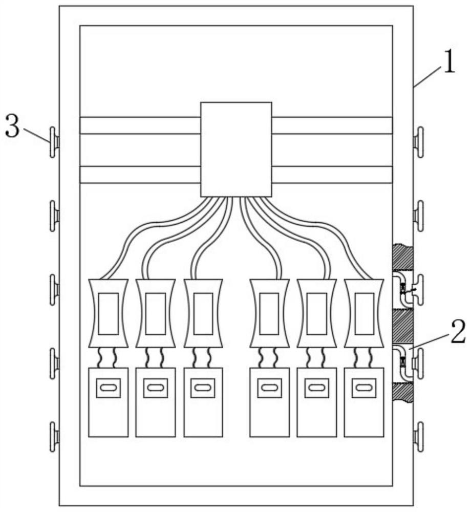 A rainproof distribution box with automatic alarm