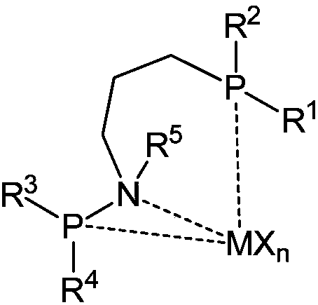 Phosphine-based modified metal catalyst and method for catalyzing ethylene oligomerization to produce 1-hexene-1-laurylene