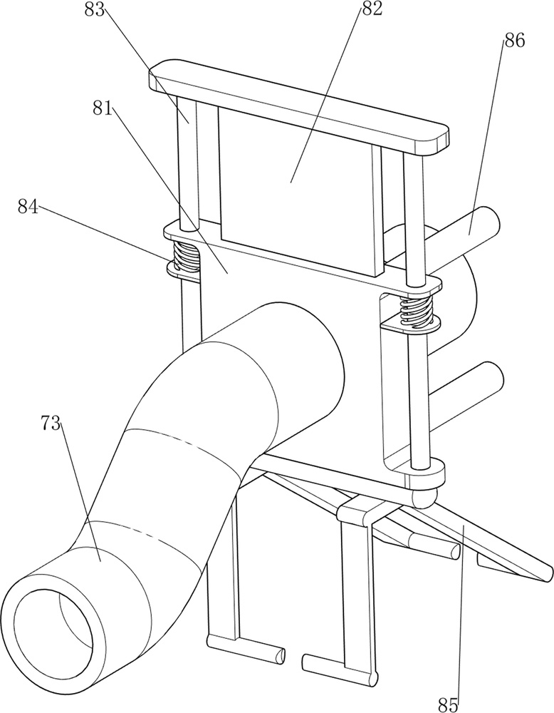 Portable small tooth washing device for dental department