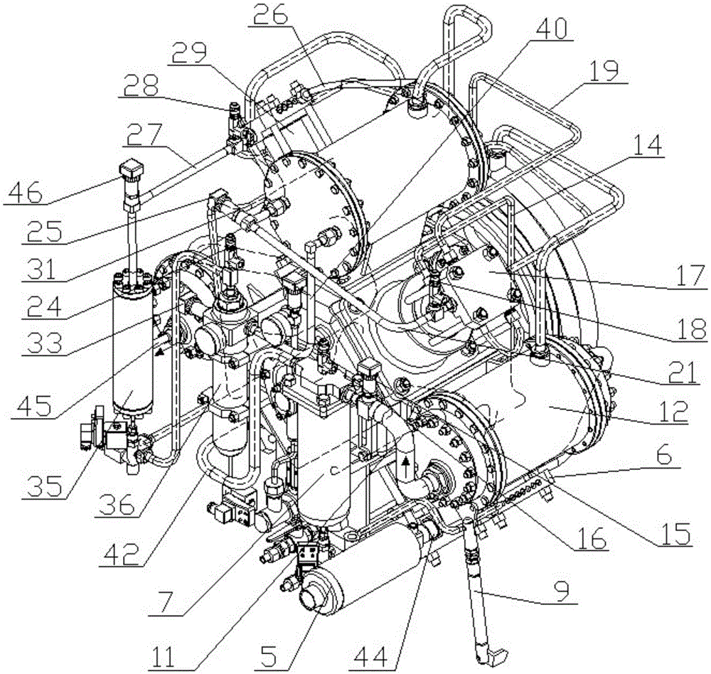 Integrated air compressor