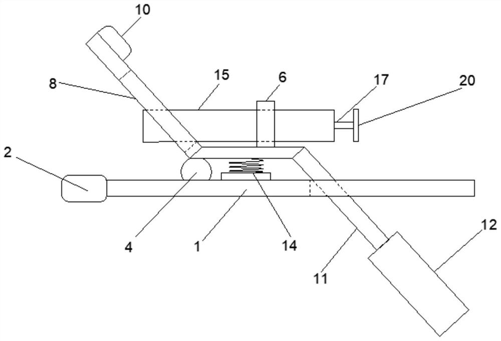 An auxiliary medicine feeding device for mental nursing