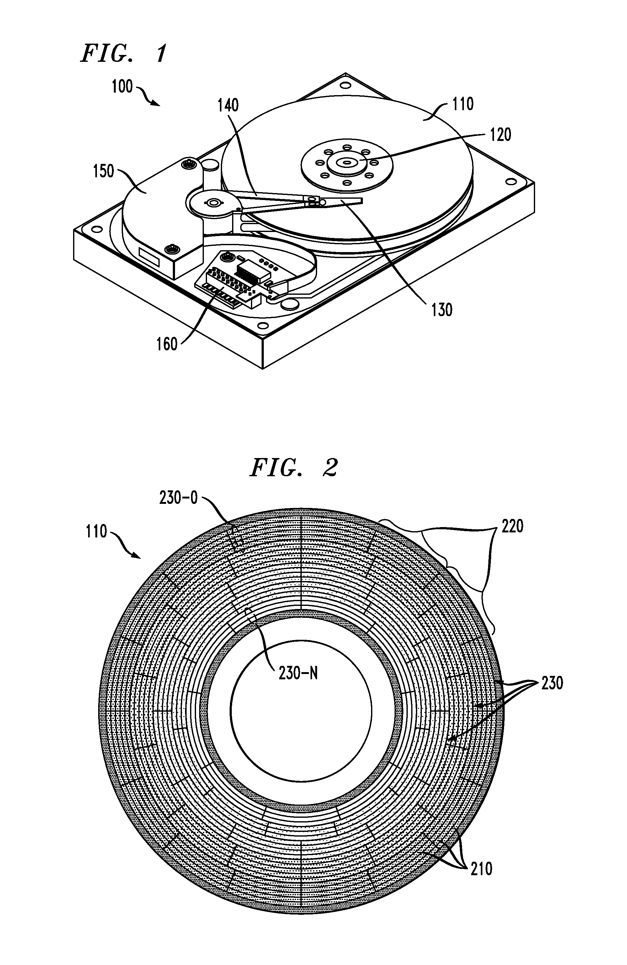 Disk-based storage device with frequently accessed partition