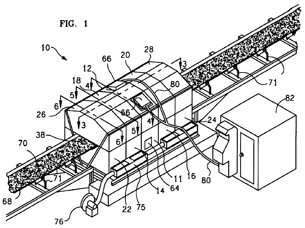 Modularized assembly for bulk material analyzer