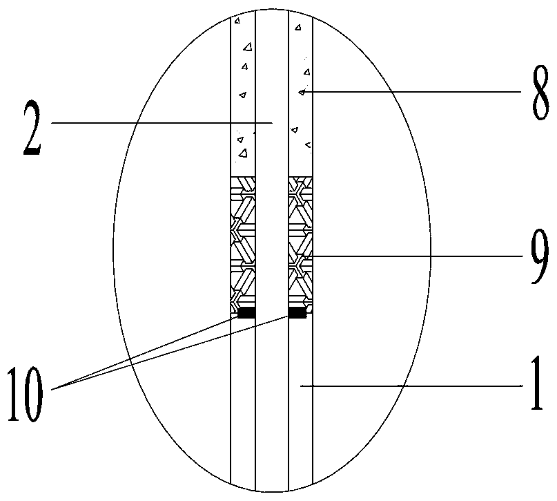 Hole sealing structure for reinforcing shallow foundation through grouting method and construction technology thereof