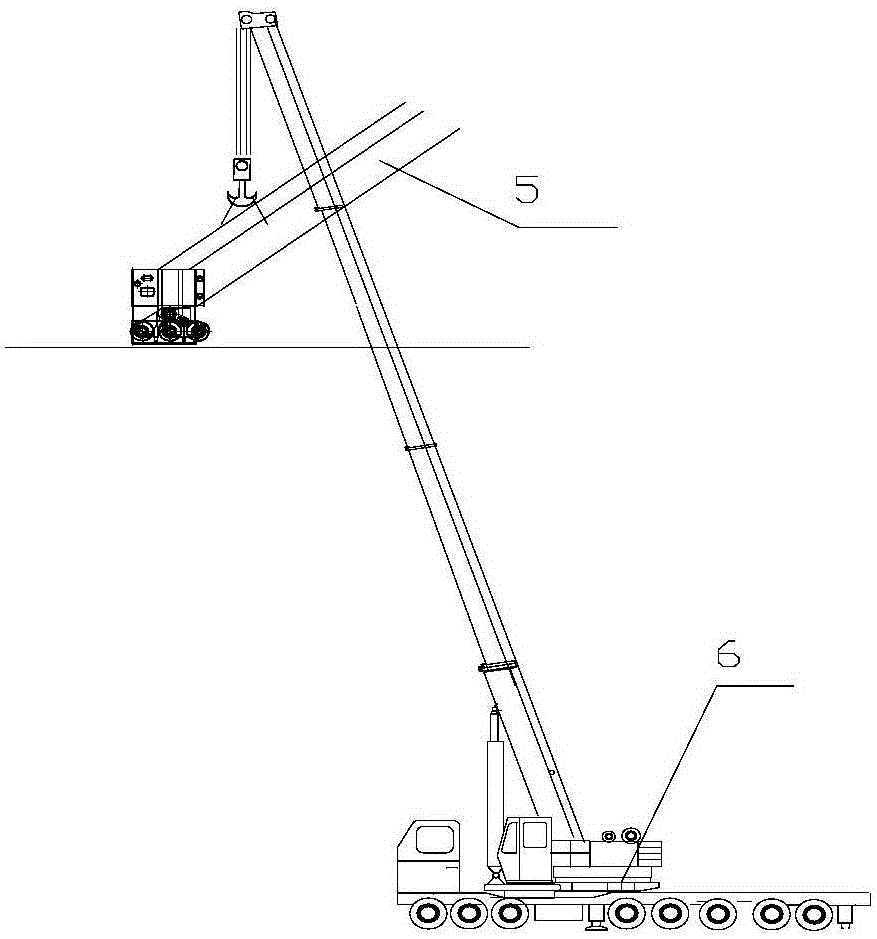 Installing method for bridge crane in enclosed environment workshop
