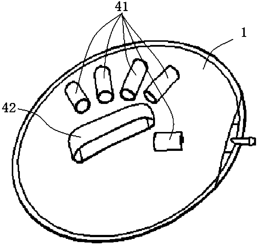 Combined airbag-type hand movement training apparatus