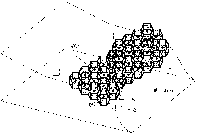 Structure for repairing coral reefs damaged by typhoon-generated waves