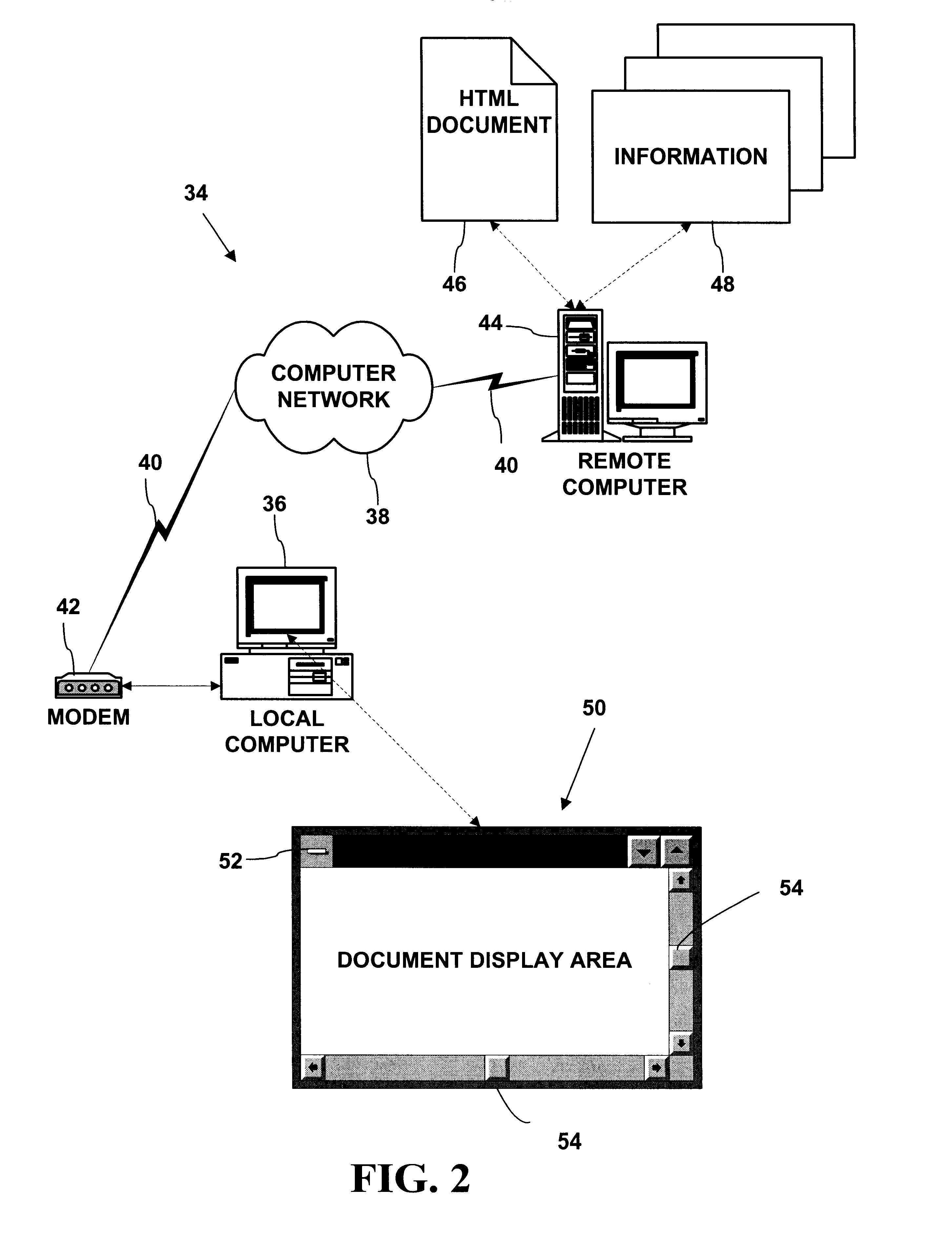 Automatic software downloading from a computer network