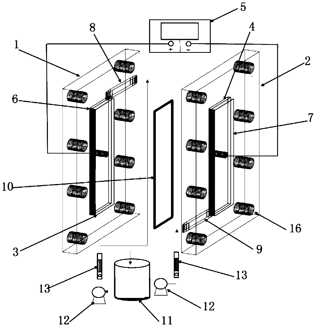 Electrochemical ammonium micro-nano reactor, preparation method of anode material and ammonium removal application thereof