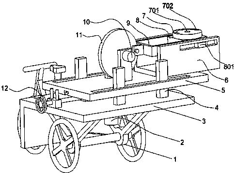 Handheld hedge trimmer trimming auxiliary device