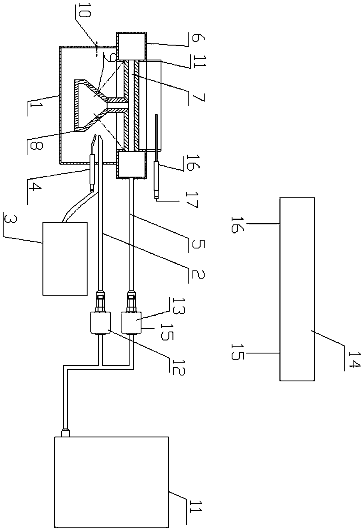 Small alcohol-based fuel self-heating, evaporating and combusting device for micro-flow control