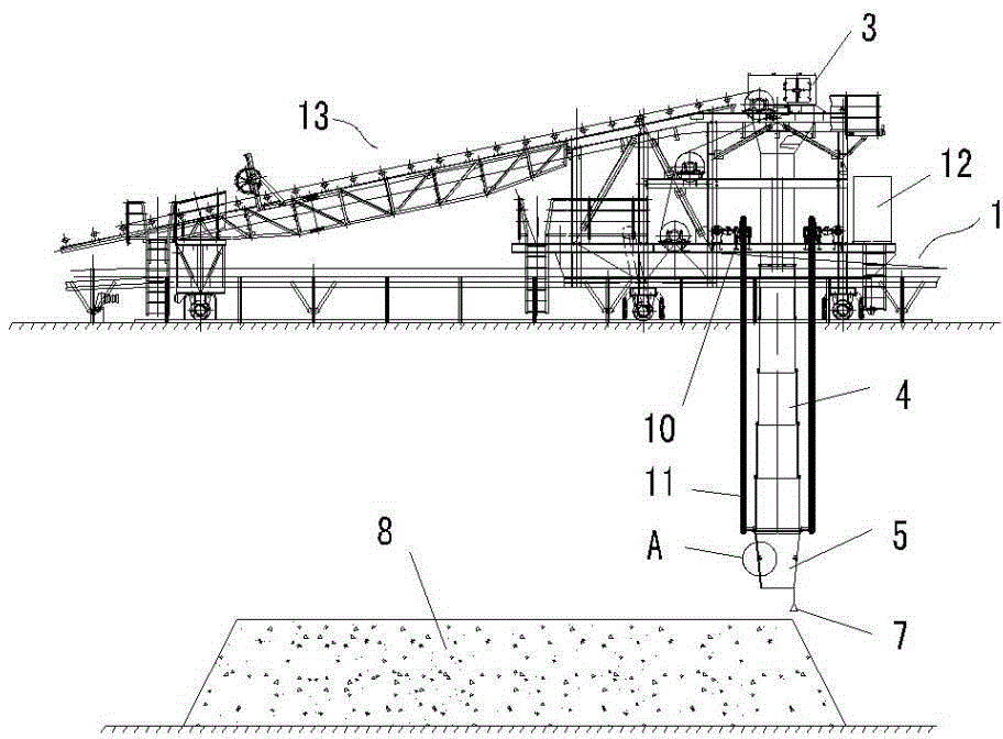 Intelligent material stacking trolley